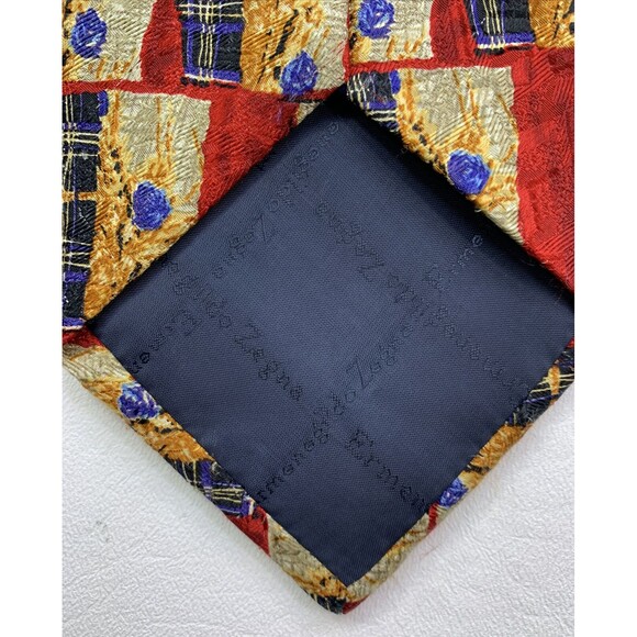 Ermenegildo Zegna Men's Pure Silk Necktie Made in‎ Italy EUC - Picture 5 of 12